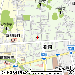 福島県二本松市松岡145周辺の地図