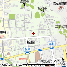 福島県二本松市松岡155周辺の地図