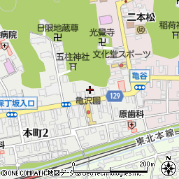 福島県二本松市本町1丁目220周辺の地図