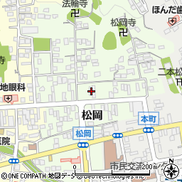 福島県二本松市松岡152周辺の地図