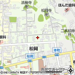 福島県二本松市松岡156周辺の地図