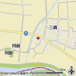福島県喜多方市塩川町金橋三橋2周辺の地図