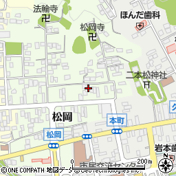 福島県二本松市松岡162周辺の地図