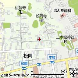 福島県二本松市松岡99周辺の地図