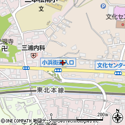 福島日産二本松店周辺の地図