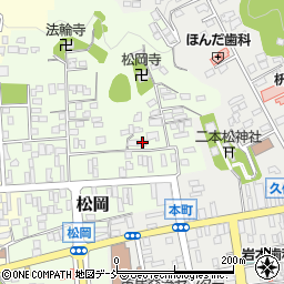 福島県二本松市松岡98周辺の地図