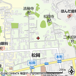 福島県二本松市松岡104周辺の地図