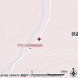 福島県二本松市戸沢柏久保周辺の地図