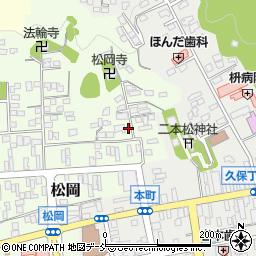 福島県二本松市松岡90周辺の地図