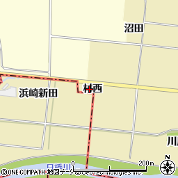 福島県喜多方市塩川町金橋（村西）周辺の地図