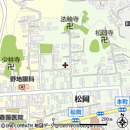 福島県二本松市松岡116周辺の地図