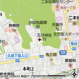 福島県二本松市本町1丁目177周辺の地図