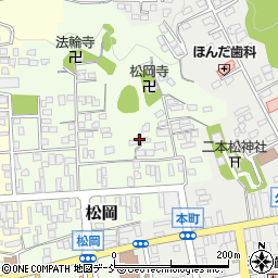 福島県二本松市松岡100周辺の地図