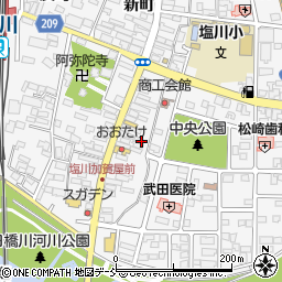 福島県喜多方市塩川町中町1926周辺の地図