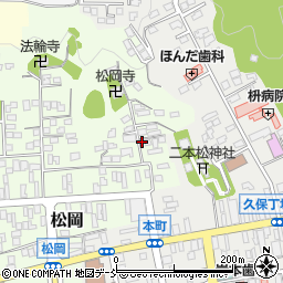 福島県二本松市松岡87周辺の地図