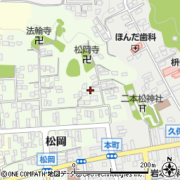 福島県二本松市松岡95周辺の地図