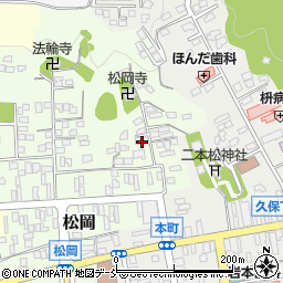 福島県二本松市松岡91周辺の地図