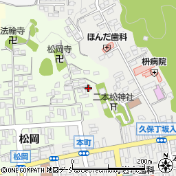 福島県二本松市松岡85周辺の地図