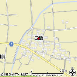 福島県喜多方市塩川町金橋（三橋）周辺の地図