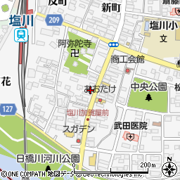 福島県喜多方市塩川町中町1893周辺の地図