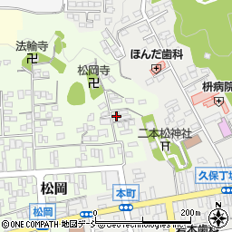 福島県二本松市松岡84周辺の地図