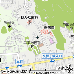 福島県二本松市本町1丁目47周辺の地図