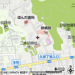 福島県二本松市本町1丁目50周辺の地図