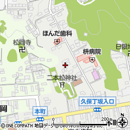 福島県二本松市本町1丁目37周辺の地図