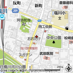 福島県喜多方市塩川町中町1928周辺の地図
