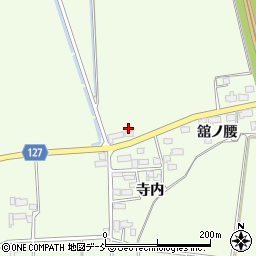 福島県喜多方市塩川町遠田下寺田周辺の地図