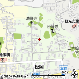 福島県二本松市松岡73周辺の地図