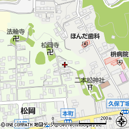 福島県二本松市松岡83周辺の地図