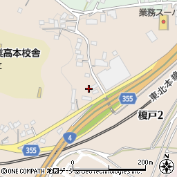 須賀川二本松線周辺の地図