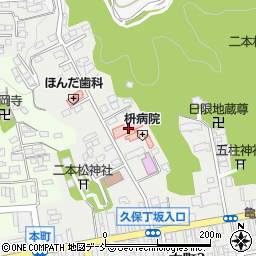福島県二本松市本町1丁目107周辺の地図