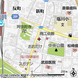 福島県喜多方市塩川町中町1930周辺の地図