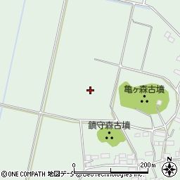 亀ケ森周辺の地図