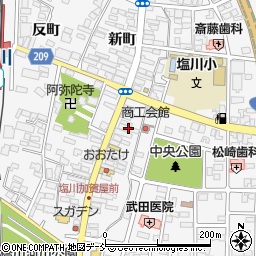 福島県喜多方市塩川町中町1931周辺の地図