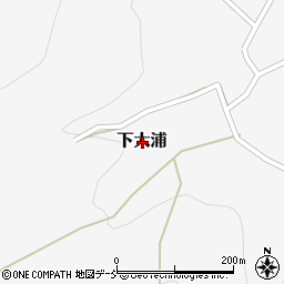 新潟県三条市下大浦周辺の地図