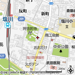 福島県喜多方市塩川町中町1887周辺の地図