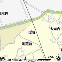 福島県南相馬市原町区江井福田周辺の地図