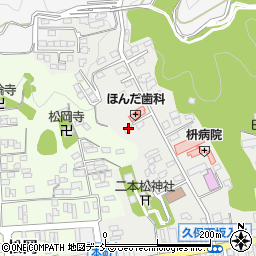福島県二本松市本町1丁目25周辺の地図