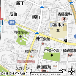 福島県喜多方市塩川町中町1932周辺の地図