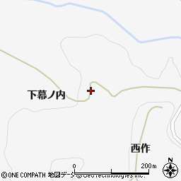 福島県二本松市針道下幕ノ内周辺の地図
