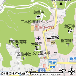 二本松市コンサートホール周辺の地図