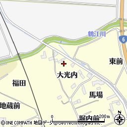 福島県南相馬市原町区江井（大光内）周辺の地図