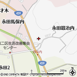 福島県二本松市永田鍛冶内70周辺の地図