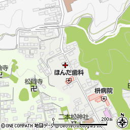 福島県二本松市本町1丁目20周辺の地図