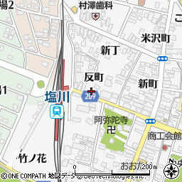 福島民友新聞社塩川・芳賀新聞店周辺の地図