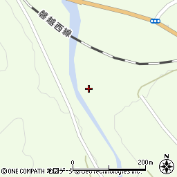 福島県耶麻郡西会津町野沢切立沢道下甲周辺の地図
