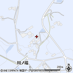 福島県二本松市上川崎西ノ内周辺の地図
